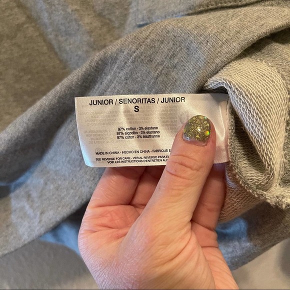 NWT Ella Moss Gray Reese Round Neck Ruched Quarter Sleeve Sweater Small - Picture 12 of 16